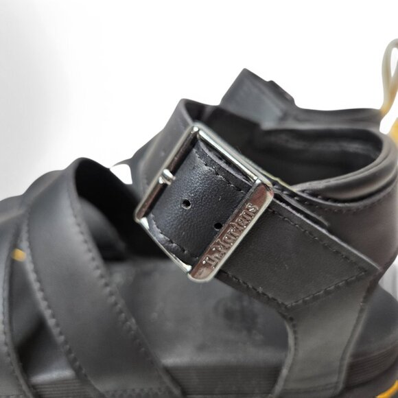 Dr. Martens Vegan Blaire Strappy Sandals Women's Chunky Black Hippie Goth Airy 8 - Picture 5 of 9